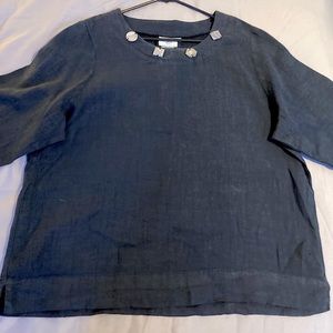 Hot Cotton women by Marc Ware navy shirt